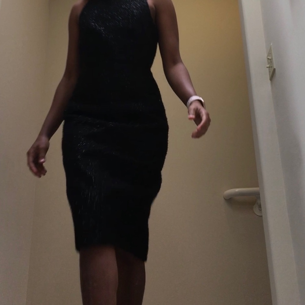 Black MIDI dress